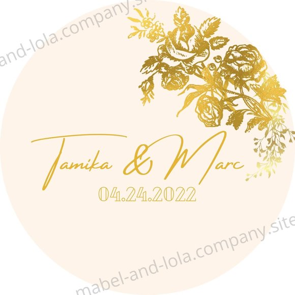 Blush Pink and Gold Foil Menu | Charger Insert | Wedding Reception Decorations - Picture 2 of 5